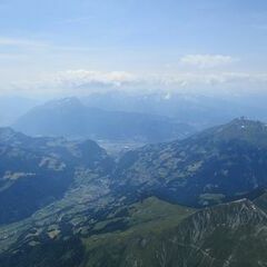 Flugwegposition um 12:58:23: Aufgenommen in der Nähe von Prättigau/Davos, Schweiz in 3229 Meter